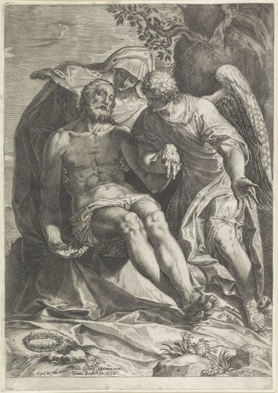 Maria com o Corpo de Cristo (Pietà) de Agostino Carracci
