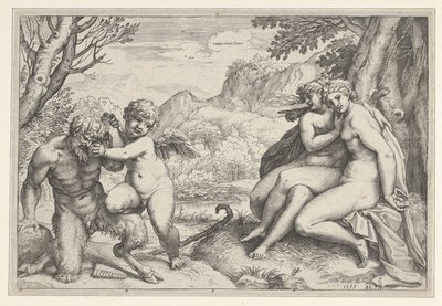 Amor conquista tudo de Agostino Carracci