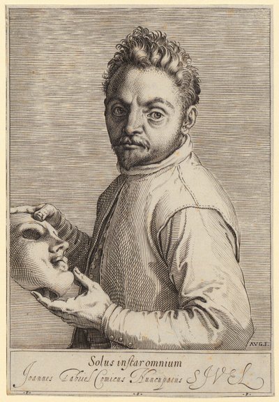 Retrato de Giovanni Gabrielli, chamado «Il Sivello» de Agostino Carracci