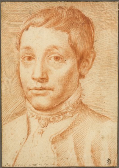 Retrato do filho do artista, Antonio Carracci de Agostino Carracci