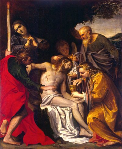 A lamentação de Cristo de Agostino Carracci