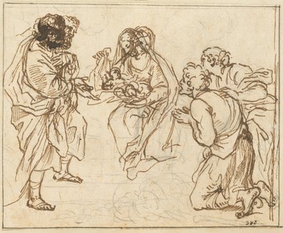 A adoração dos pastores de Agostino Masucci