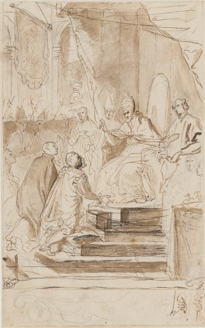 A canonização de Santo Inácio de Loyola de Agostino Masucci