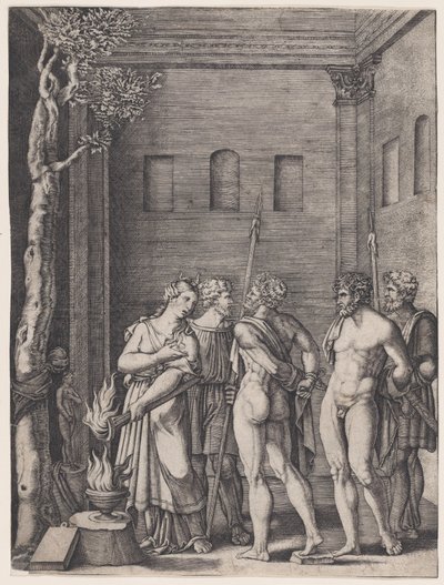 Efigênia, Ca. 1514-36. de Agostino Veneziano