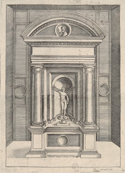Primum Tenplum Iovis em Capitólio de Agostino Veneziano
