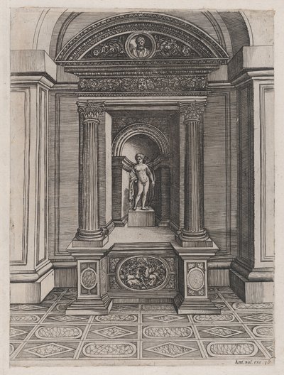 O Altar de Eros, c. 1514-36, c. 1514-36. de Agostino Veneziano.