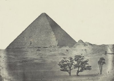 Pirâmide de Quéops, Egito Médio, 184951, impresso em 1852. de Aimé Rochas