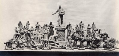 Monumento aos Trabalhadores (foto a P/B de Aime Jules Dalou