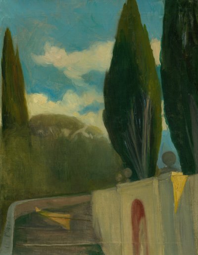 Campo, c.1890-98 (óleo sobre tela) de Akos Aranyossy