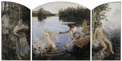 Aino mito, tríptico de Akseli Gallen-Kallela