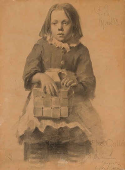 Rapariga com cesto de bétula de Akseli Gallen-Kallela