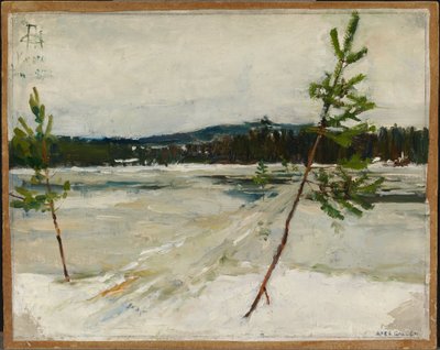 Caminho no gelo de Akseli Gallen-Kallela