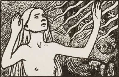 Donzela em oração de Akseli Gallen-Kallela