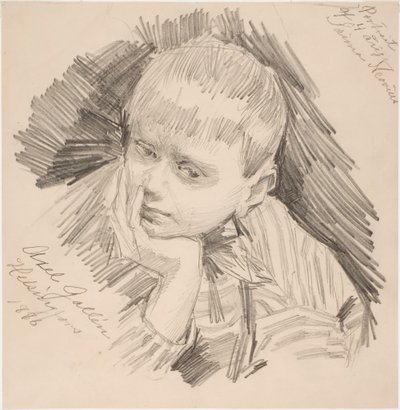 Saima Neovius, de quatro anos de Akseli Gallen-Kallela