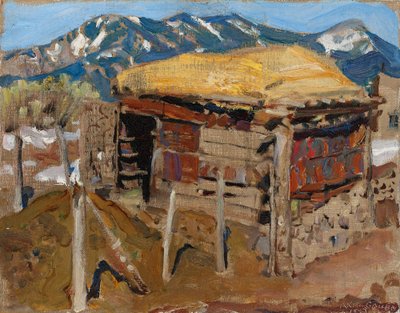 Barracão nas montanhas Taos de Akseli Gallen-Kallela
