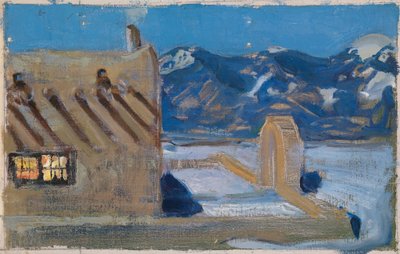 Casa em Taos ao luar de Akseli Gallen-Kallela