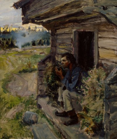 Noite tranquila de Akseli Gallen-Kallela