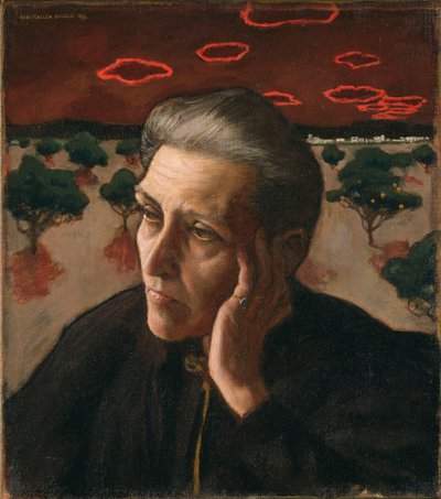 Retrato da Mãe dos Artistas, 1896. de Akseli Gallen Kallela