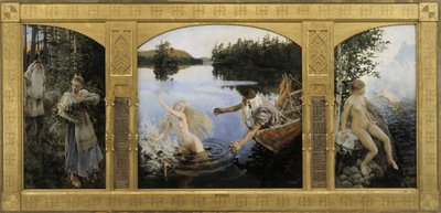 O Tríptico de Aino, 1891 de Akseli Gallen Kallela