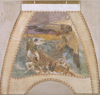A defesa do Sampo, c. 1900 de Akseli Gallen Kallela