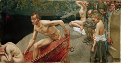 À beira do rio Tuonela de Akseli Valdemar Gallen-Kallela