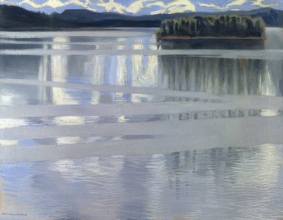 Der Keitele See. 1905 de Akseli Valdemar Gallen-Kallela