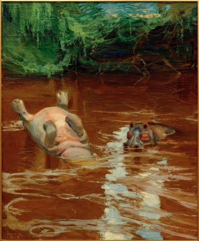 Hipopótamos na Tana de Akseli Valdemar Gallen-Kallela