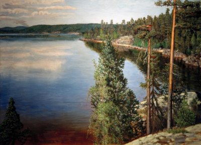 Paisagem em Ruovesi de Akseli Valdemar Gallen-Kallela