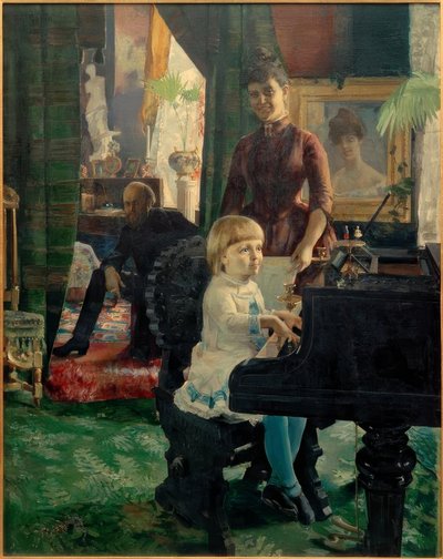 Retrato da família de matemático ER Neovius de Akseli Valdemar Gallen-Kallela