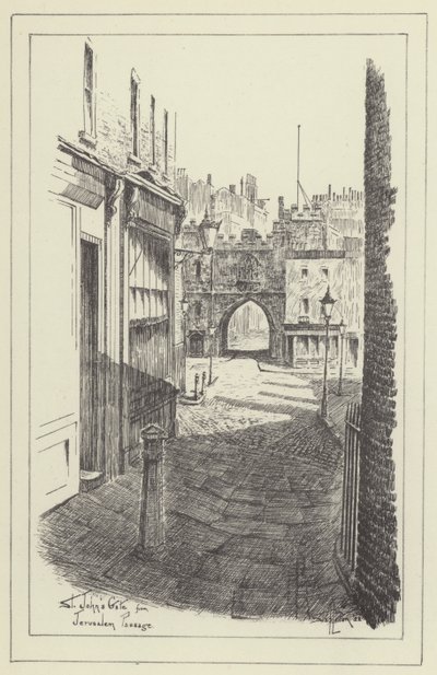 Portão de St Johns da passagem de Jerusalém de Alan Stapleton