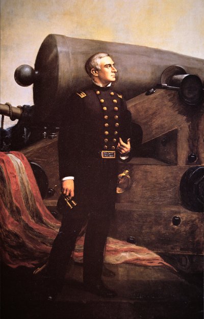 Retrato do Major Robert Anderson (1805-71) (litho) de Alban Jasper (after) Conant