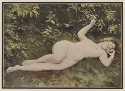 Uma filha de Eve (cor litho) de Albert Auguste Fourie