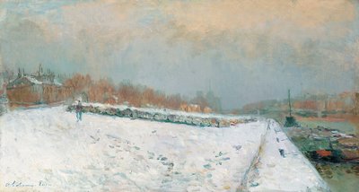Port de Bercy, inverno (óleo sobre tela) de Albert Charles Lebourg