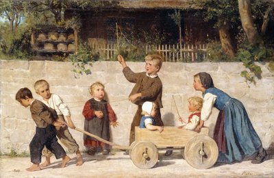 Equipe infantil, 1868 de Albert Anker