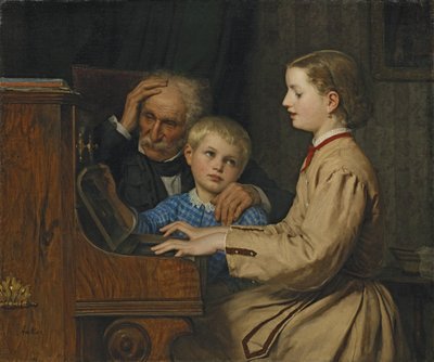 Canção da pátria, 1874 de Albert Anker