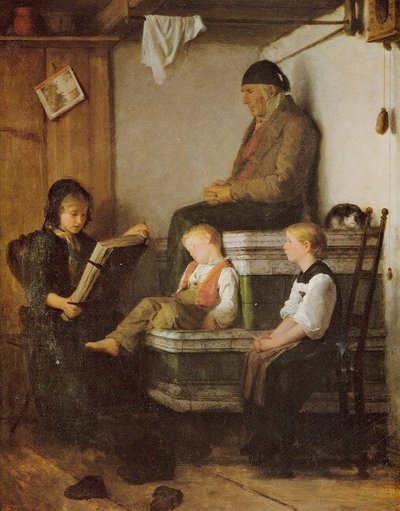 Sonntagnachmittag de Albert Anker