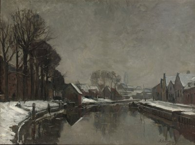 Uma cidade belga no inverno de 1912 de Albert Baertsoen