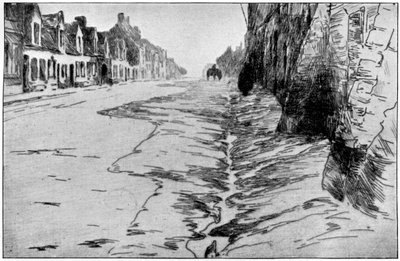 La Grande Rue, Flandres, 1898. de Albert Baertsoen