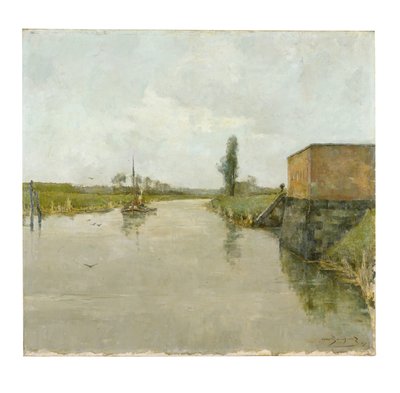 O rio Scheldt em Dendemonde de Albert Baertsoen