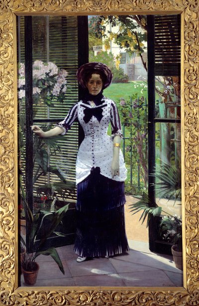 Pintura Dans la serre de Albert Bartholome (1848-1928) 1881 Sol. 1,42x2,33 m Paris, musee d