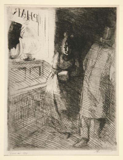 La Prostituição (Prostituição) de Albert Besnard