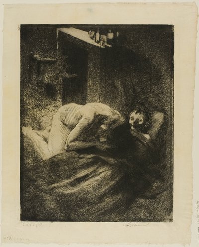 Miséria, prato nove de Mulher de Albert Besnard