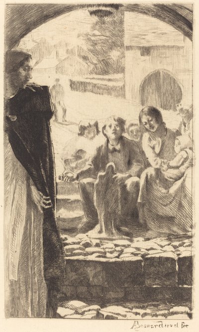 Pierre copia a Virgem do Portal da Igreja de Marly de Albert Besnard
