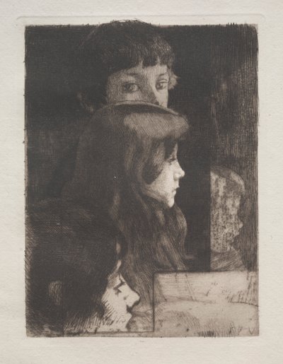 Estudo de cabeças de Albert Besnard