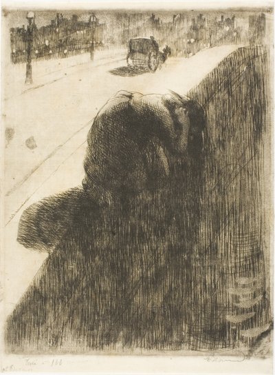 Suicídio, placa onze de Mulher de Albert Besnard