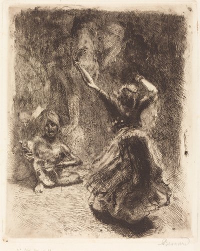 A Dançarina de Tanjore (La bayadère de Tanjore) de Albert Besnard