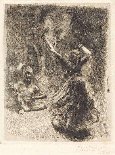 A Dançarina de Tanjore (La bayadère de Tanjore) de Albert Besnard