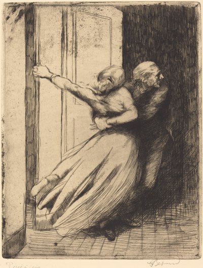 O estupro (Le Viol) de Albert Besnard