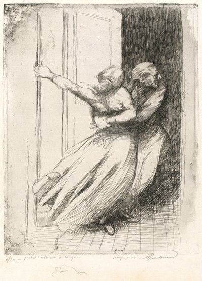 O estupro (Le Viol) de Albert Besnard