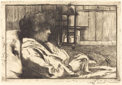 Mulher lendo no atelier (La palestra dans l